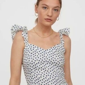 H&M polka-dot Sleeveless cropped top size XS